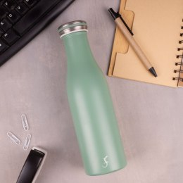 Butelka termiczna, stalowa, 0,5 l, zielona
