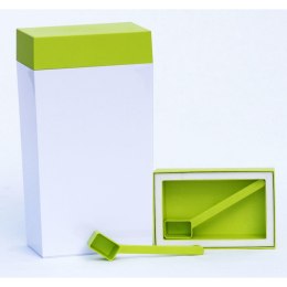 Pojemnik prostokątny, z miarką, 4,0 l, biało-zielony