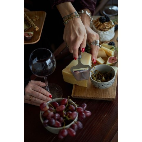 Krajacz do sera i nóż do smarowania, drewno wenge/stal nierdzewna