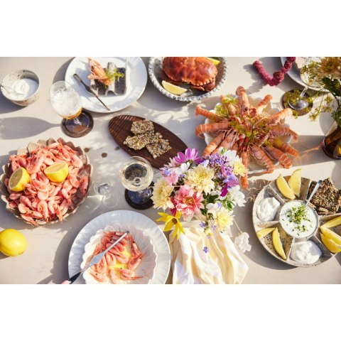 Podstawki do taco, 2 szt., kamionka, 11,5 x 12 x 5,5 cm, szare