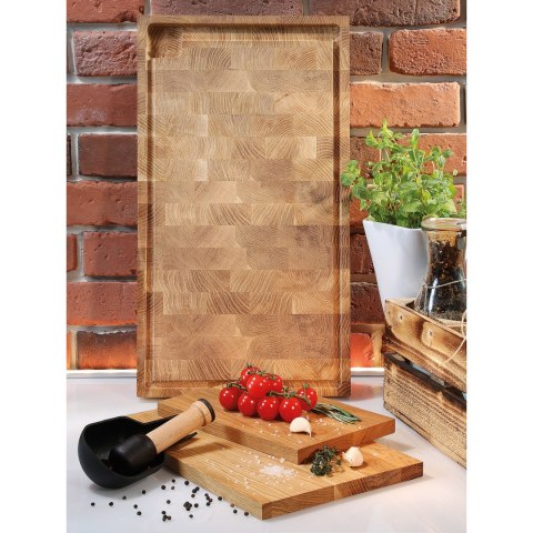 Blok dębowy typu end grain, 54x30x4cm