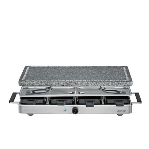 Raclette/grill stołowy, dla 8 os., granitowa płyta grillowa, 47,5 x 27 x 14 cm