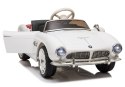 Auto na Akumulator BMW Retro Dla Dzieci Pilot Światło LED MP3 Białe