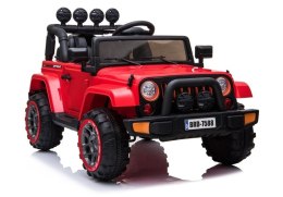 Auto Na Akumulator Jeep BRD-7588 Światła LED MP3 Pilot Czerwony 4x4