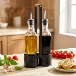 BUTELKI SZKLANE DO OLIWY OCTU 2x 250ml W STOJAKU 229274