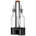 BUTELKI SZKLANE DO OLIWY OCTU 2x 250ml W STOJAKU 229274