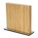 Blok na noże magnetyczny, 10 noży, 28 x 9 x 25 cm, bambus