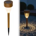 LAMPA SOLARNA IMITACJA DREWNA 7x39CM