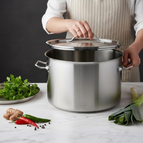 Garnek gastronomiczny, stal nierdzewna, Ø38cm, 27L, KINGHOFF KH-2025