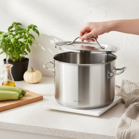 Garnek gastronomiczny, stal nierdzewna, Ø38cm, 27L, KINGHOFF KH-2025