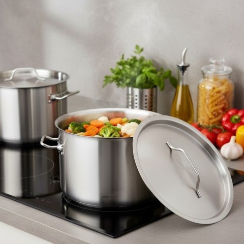 Garnek gastronomiczny, stal nierdzewna, Ø45cm, 44L, KINGHOFF KH-2027