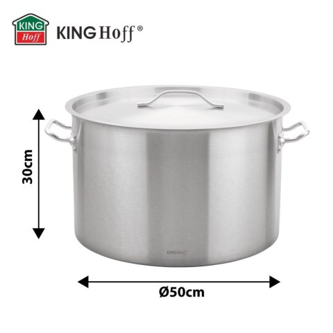 Garnek gastronomiczny, stal nierdzewna, Ø50cm, 58L, KINGHOFF KH-2028