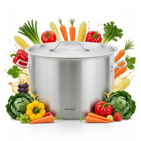 Garnek gastronomiczny, stal nierdzewna, Ø50cm, 58L, KINGHOFF KH-2028