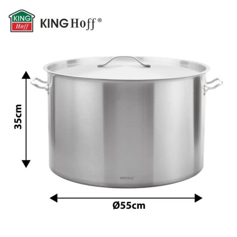 Garnek gastronomiczny, stal nierdzewna, Ø55cm, 83L, KINGHOFF KH-2029
