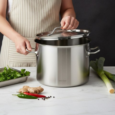 Garnek gastronomiczny, stal nierdzewna, Ø55cm, 83L, KINGHOFF KH-2029