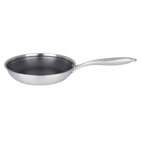 Patelnia stalowa ze stali nierdzewnej indukcja plaster miodu 22CM BRUNBESTE BB-5549