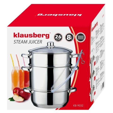 Sokownik parowy, stalowy, 8L, indukcyjny, KLAUSBERG KB-9032