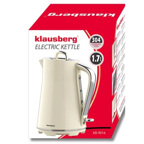 CZAJNIK ELEKTRYCZNY 1,7L KLAUSBERG KB-9016 KREMOWY