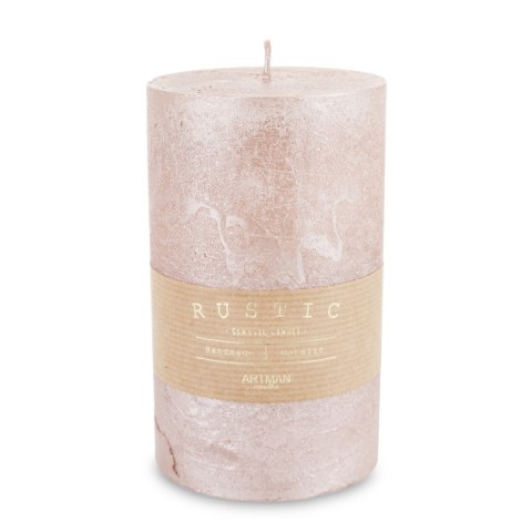 Pl Rose Gold Rustic Metalic Świeca Walec Duży Fi9 ART-POL