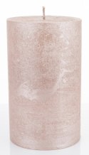 Pl Rose Gold Rustic Metalic Świeca Walec Duży Fi9 ART-POL