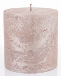 Pl Rose Gold Rustic Metalic Świeca Walec Mały Fi9 ART-POL