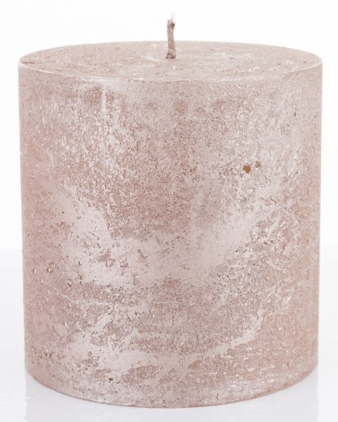 Pl Rose Gold Rustic Metalic Świeca Walec Mały Fi9 ART-POL