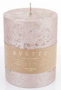 Pl Rose Gold Rustic Metalic Świeca Walec Średni F9 ART-POL