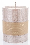Pl Rose Gold Rustic Metalic Świeca Walec Średni F9 ART-POL