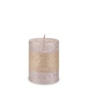 Pl Rose Gold Świeca Rustic Metalic Walec Mały Fi7 ART-POL