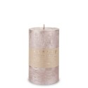 Pl Rose Gold Świeca Rustic Metalic Walec Średni F7 ART-POL