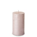 Pl Rose Gold Świeca Rustic Metalic Walec Średni F7 ART-POL