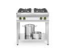 Kuchnia gazowa 4-palnikowa Kitchen Line na podstawie otwartej szer. 800mm gł. 700mm