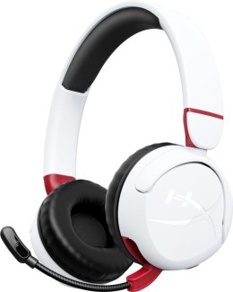 Słuchawki z mikrofonem Na głowę Na pałąku HYPERX Cloud Mini Wireless Białe (1.35m /3.5 mm minijack wtyk/Biało-czarny)