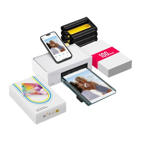 Zestaw przenośna drukarka do zdjęć Liene Amber M100 4x6"