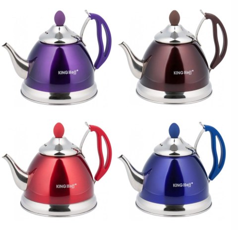 Czajnik zaparzacz do herbaty i ziół 1.0L 4 kolory KINGHOFF KH-3762
