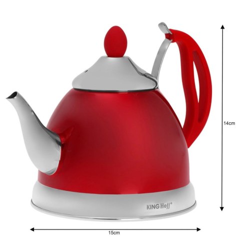 Czajnik zaparzacz do herbaty i ziół 1.0L 4 kolory KINGHOFF KH-3762