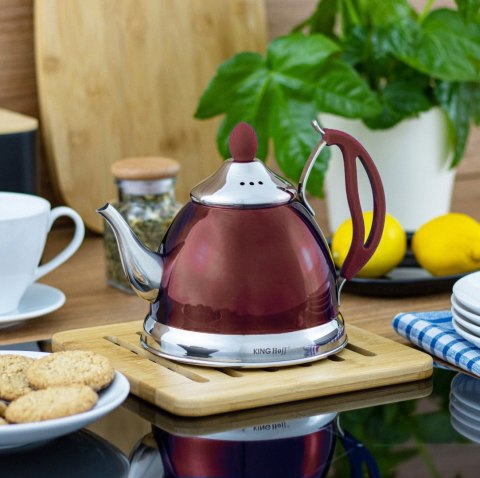 Czajnik zaparzacz do herbaty i ziół 1.0L 4 kolory KINGHOFF KH-3762