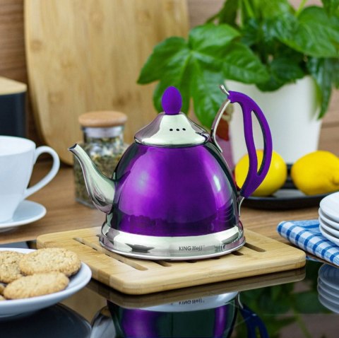 Czajnik zaparzacz do herbaty i ziół 1.0L 4 kolory KINGHOFF KH-3762