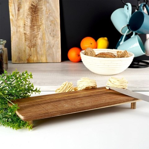 Deska do serwowania drewniana na nóżkach 36x14,5 cm VILDE 139167