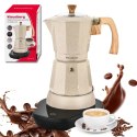 Kawiarka elektryczna espresso, Zaparzacz do kawy, 300 ml, beżowy, 500 W, KLAUSBERG KB-7999