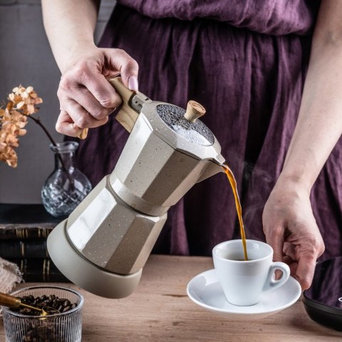 Kawiarka elektryczna espresso, Zaparzacz do kawy, 300 ml, beżowy, 500 W, KLAUSBERG KB-7999