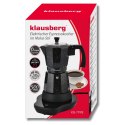 Kawiarka elektryczna espresso, Zaparzacz do kawy, 300 ml, czarny, 500 W, KLAUSBERG KB-7998
