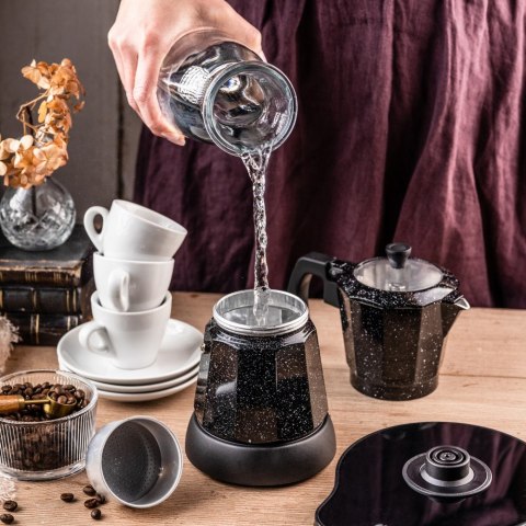 Kawiarka elektryczna espresso, Zaparzacz do kawy, 300 ml, czarny, 500 W, KLAUSBERG KB-7998