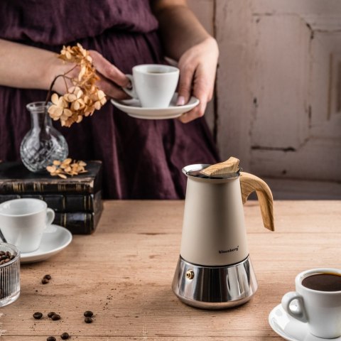 Kawiarka stalowa espresso, Zaparzacz do kawy, 200 ml, indukcja, KLAUSBERG KB-7994