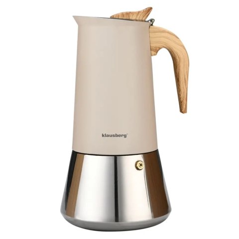 Kawiarka stalowa espresso, Zaparzacz do kawy, 600 ml, indukcja, KLAUSBERG KB-7997