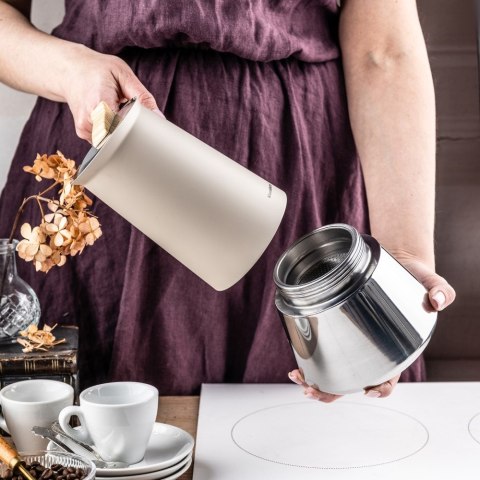 Kawiarka stalowa espresso, Zaparzacz do kawy, 600 ml, indukcja, KLAUSBERG KB-7997