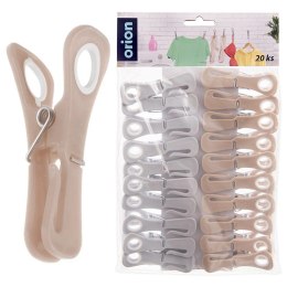 Klamerki na pranie do prania plastikowe 20 sztuk ORION 531156