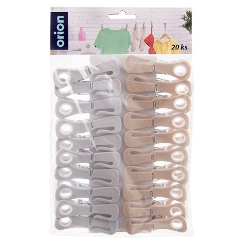 Klamerki na pranie do prania plastikowe 20 sztuk ORION 531156