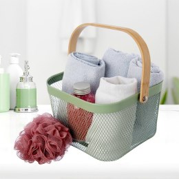 Koszyk do przechowywania metalowy zielony GREENISH 27x24.5x17.5cm ORION 731635