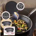 Patelnia stalowa z powłoką non-stick honeycomb, 28 cm, PFOA-Free KLAUSBERG KB-9023